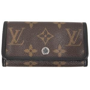 Authentic Louis Vuitton Monogram Macassar 6 Key Multicles
